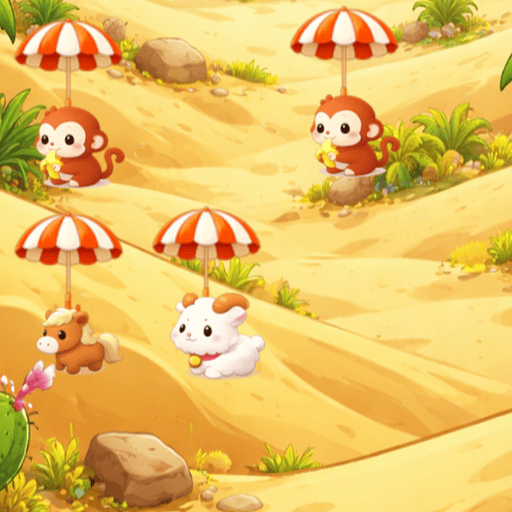 Zoo Parachute Puzzle icon